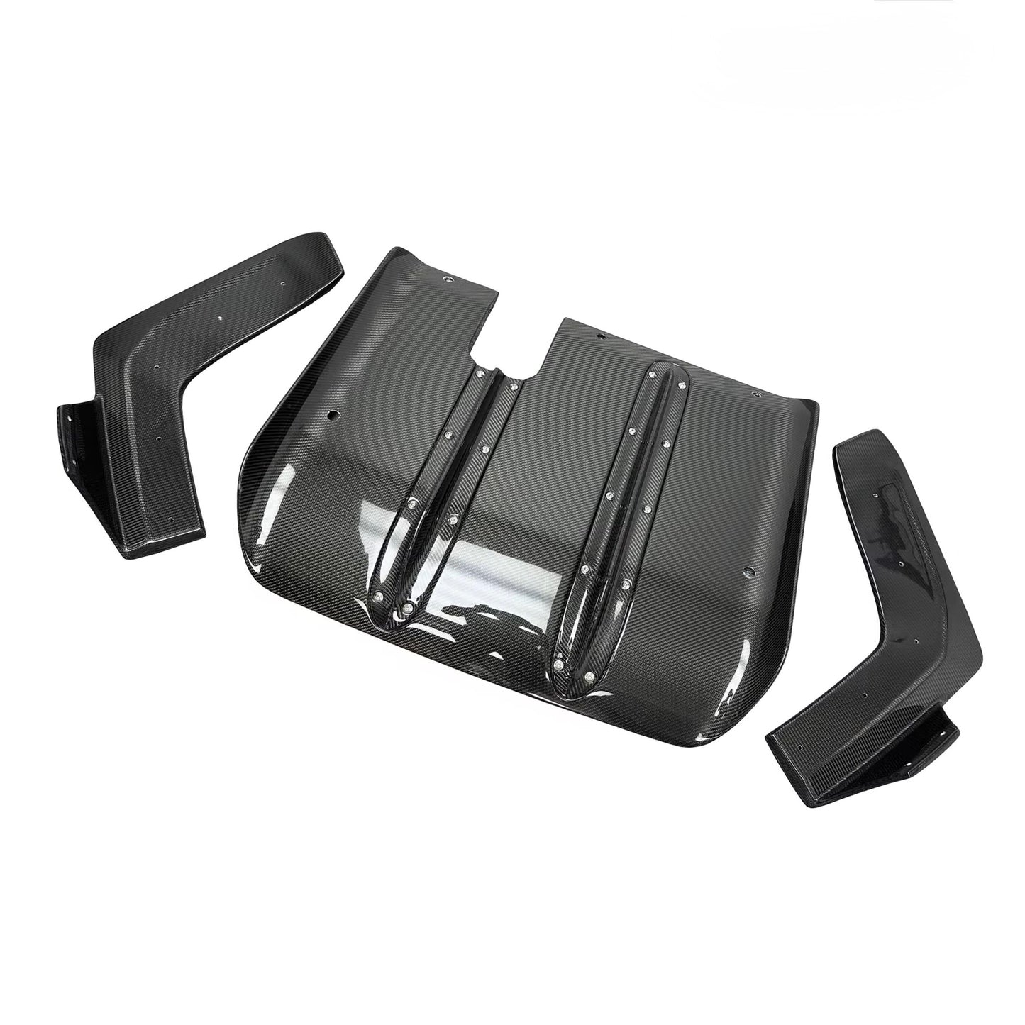 2008-2016 Nissan GT-R R35 Carbon Fiber Rear Undertray Diffuser & Canards