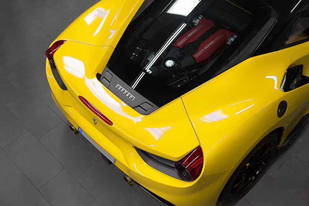 CAPRISTO STYLE CARBON REAR AIR GUIDE FOR FERRARI 488