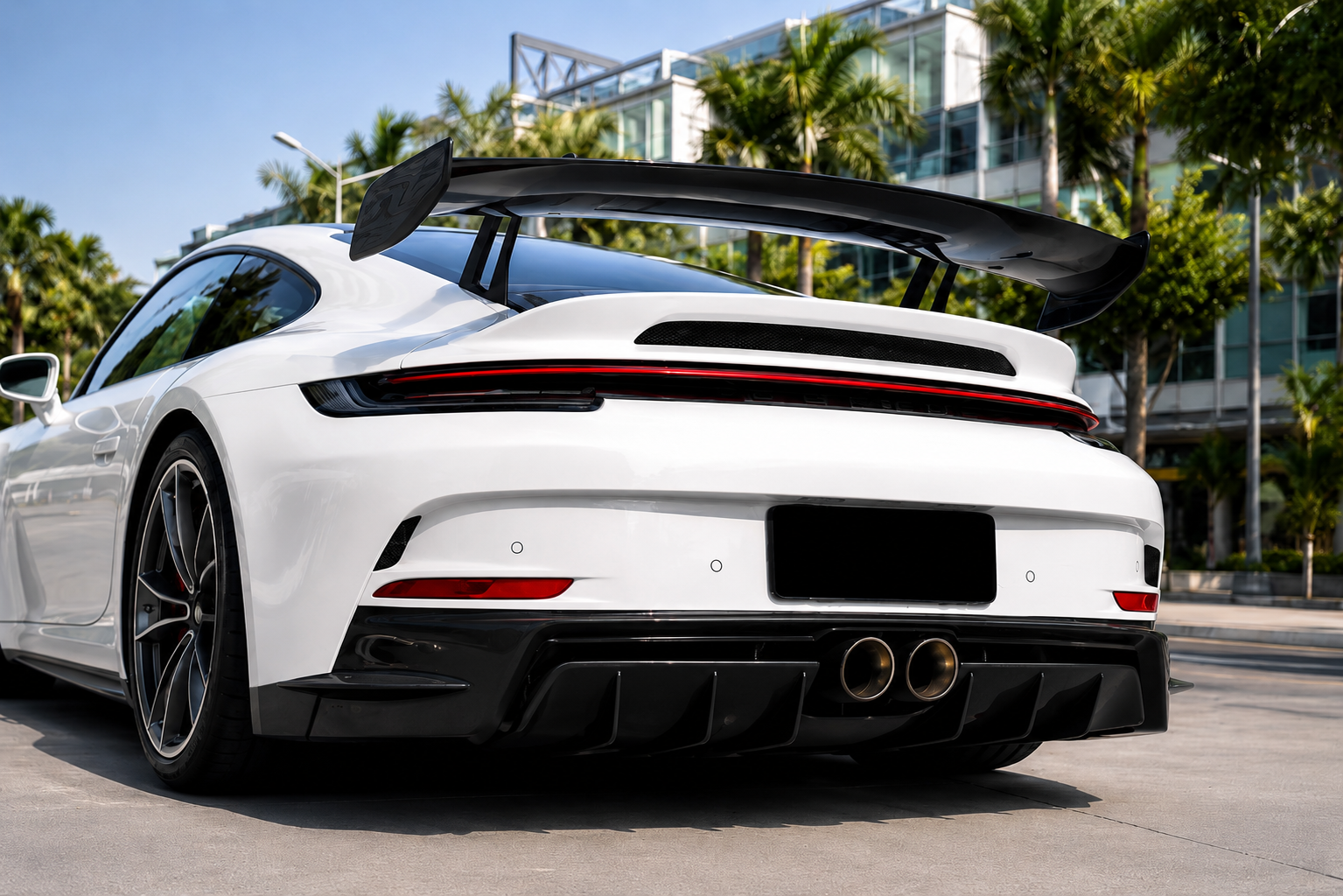 Carbon Fiber Rear Bottom Diffuser - Porsche 911 GT3 (992)