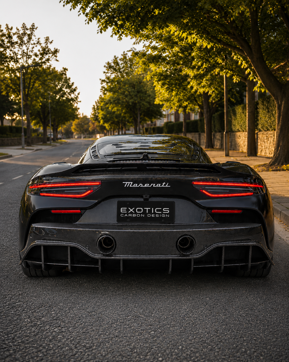 Maserati MC20 - MSY Style Carbon Fiber Rear Diffuser