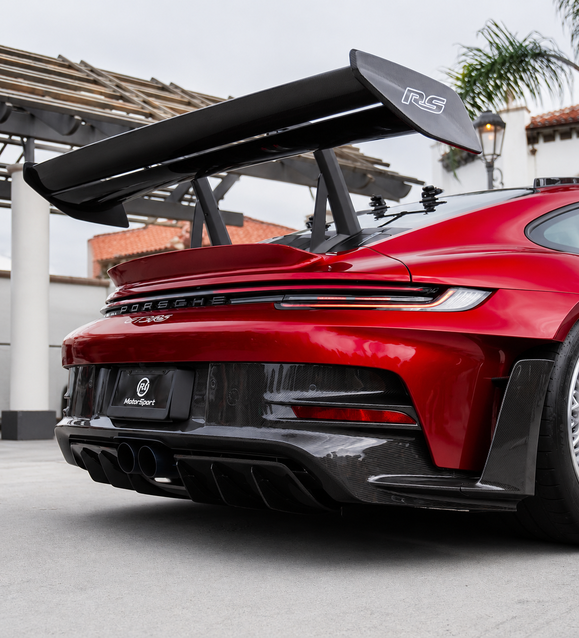 Porsche 911 (992) GT3 RS Carbon Fiber Rear Diffuser with Canards