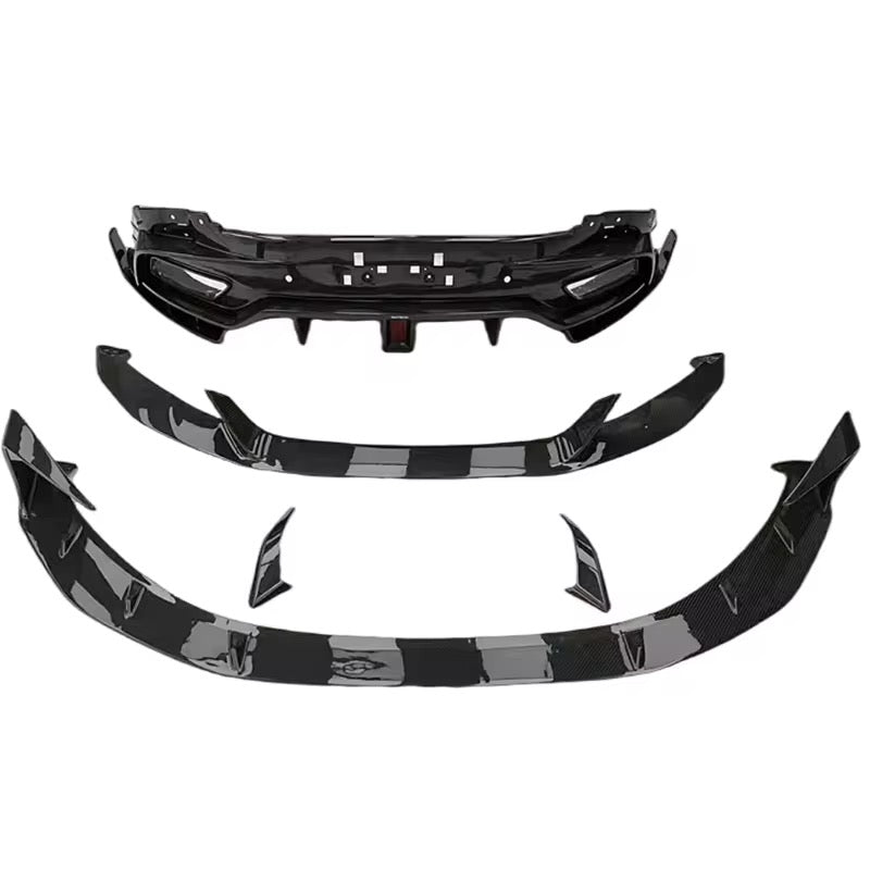 Aston Martin DB11 Carbon Fiber Front Double Diffuser & Rear Diffuser Set