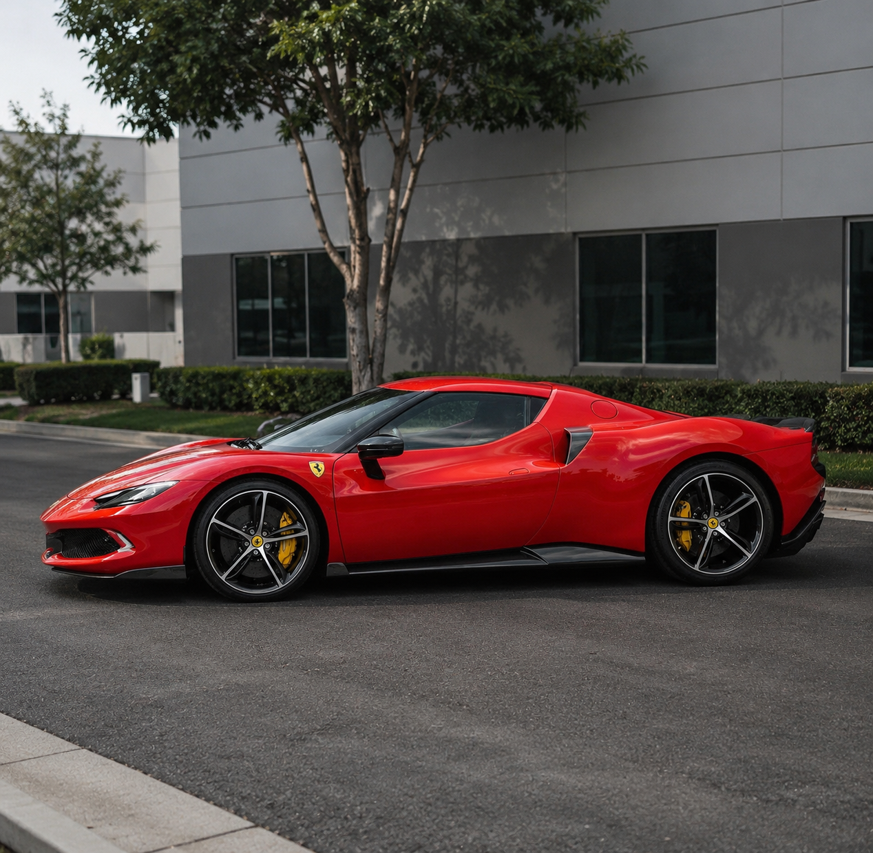Ferrari 296 GTB NVC Style Carbon Fiber Side Skirts