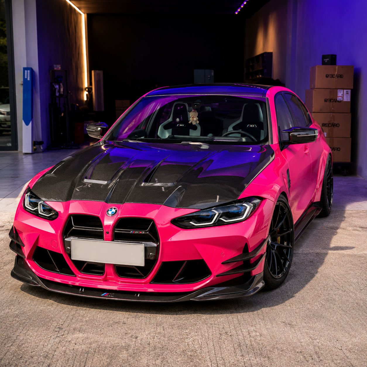 BMW G80 M3 / G82-G83 M4 CSL Style Carbon Fiber Vented Hood