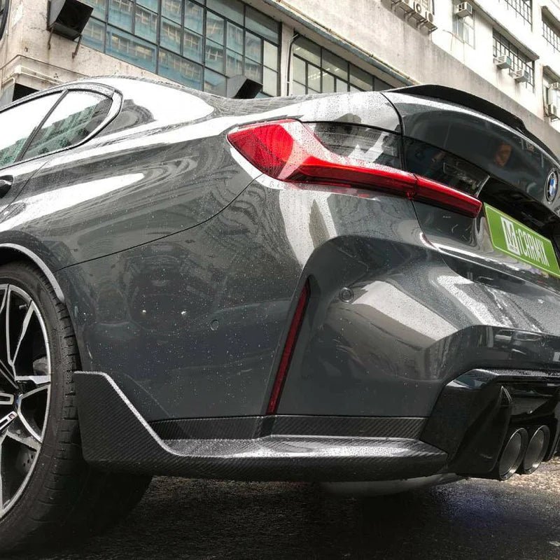 M PERFORMANCE CARBON FIBER REAR SPLITTERS - BMW G80 M3 | G82 M4 - Exotics Carbon Design