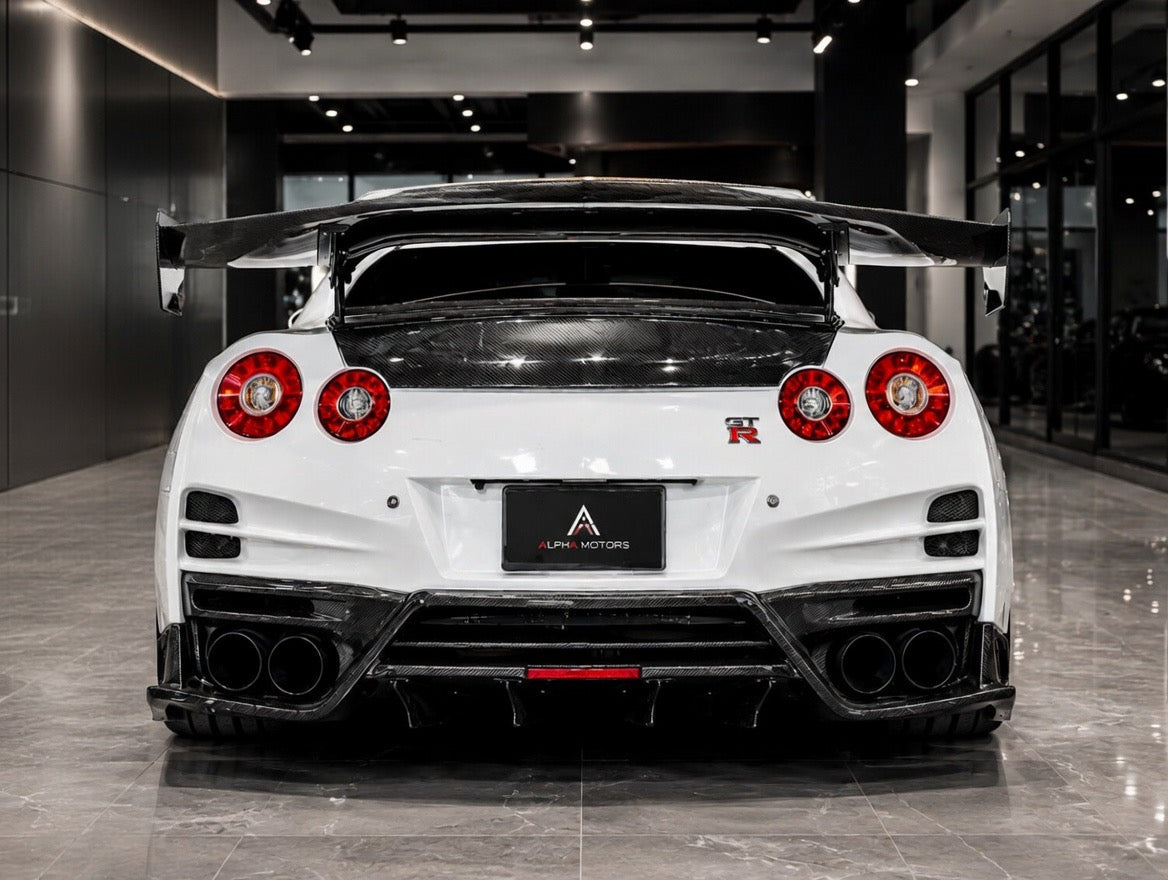 T.S Style Carbon Rear Diffuser with Panels – Nissan GTR R35 (2009–2022)