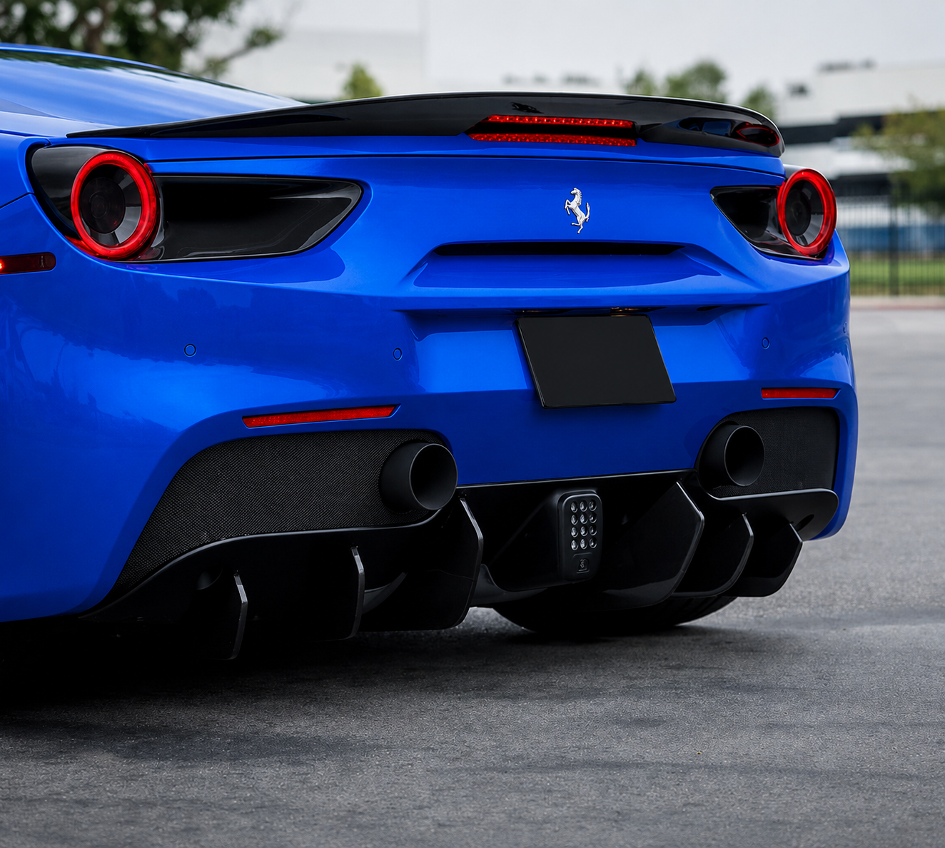 Exotic Design Carbon Fiber Rear Spoiler - Ferrari 488