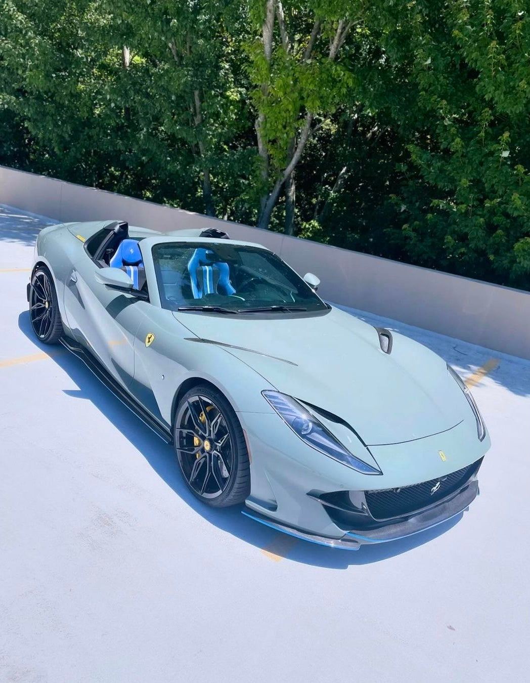 Ferrari 812 Superfast Carbon Fiber Front Hood Trim