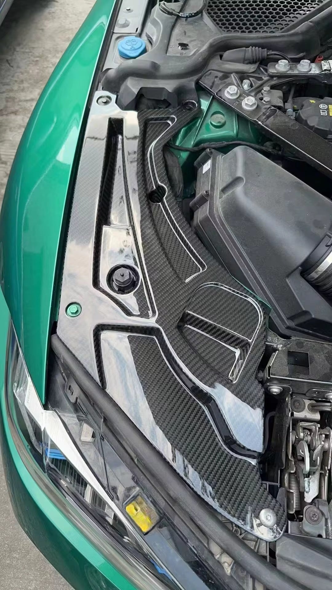 BMW G80 M3 / G82 M4 Carbon Fiber Engine Bay Headlight Cover Set