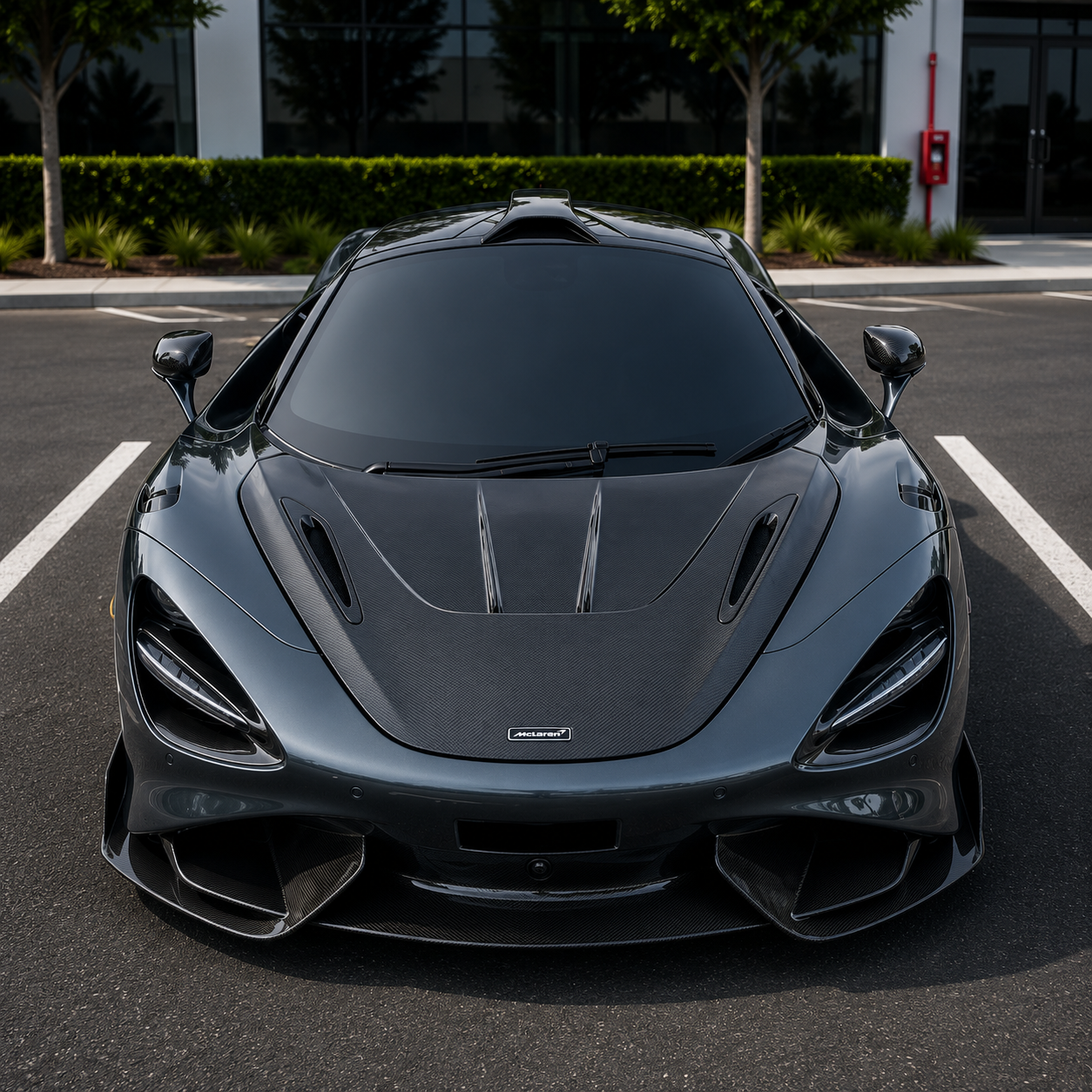 McLaren 720S – RFT Style Carbon Fiber Vented Front Hood
