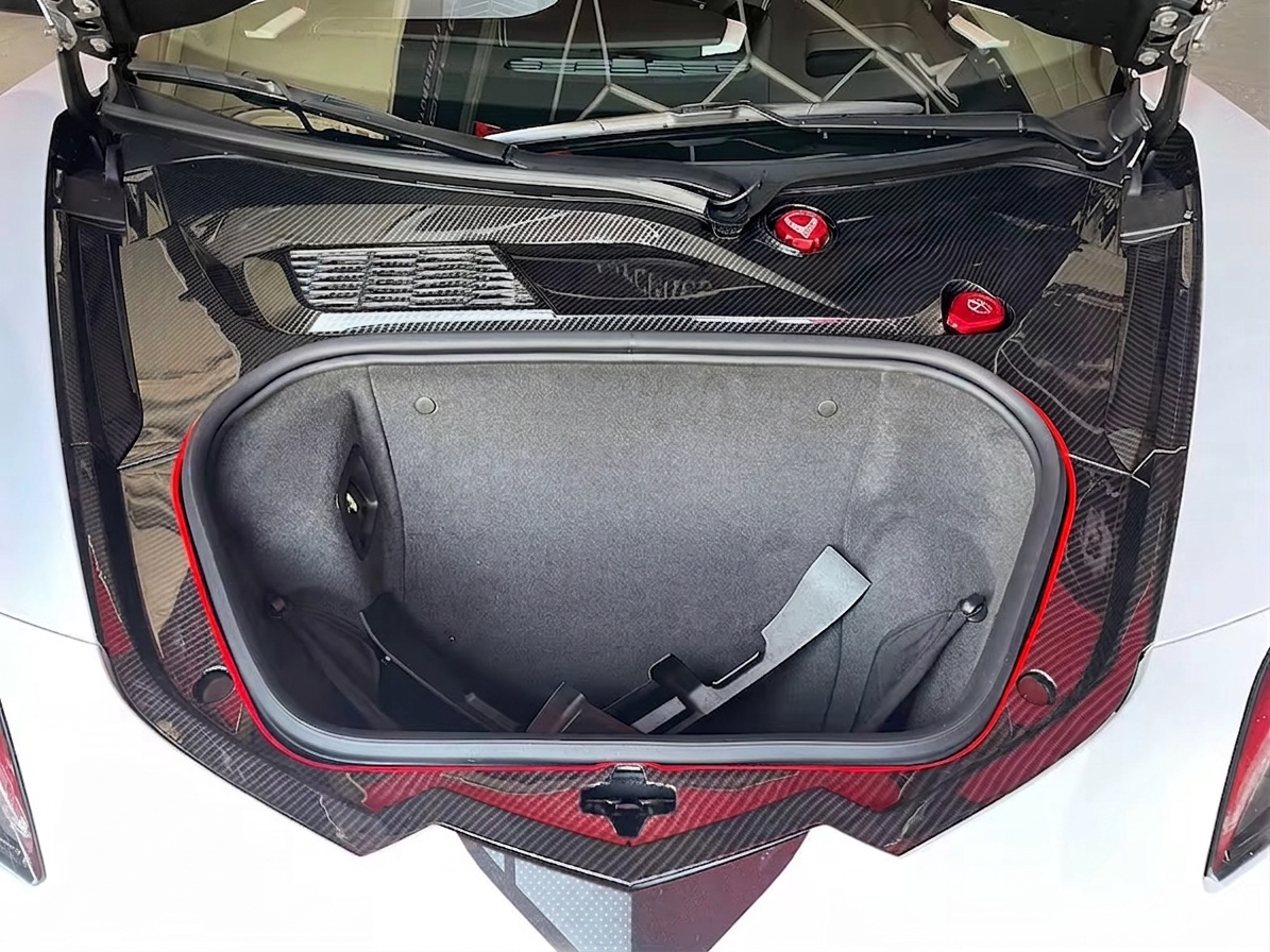 Corvette C8 Carbon Fiber Front Trunk Trim Cover
