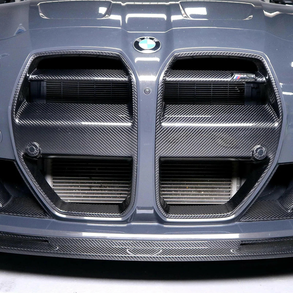 V STYLE CARBON FIBER GRILL - BMW G80 M3 | G82 M4 - Exotics Carbon Design