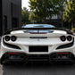 Ferrari F8 Tributo - P.T Carbon Fiber Rear Diffuser