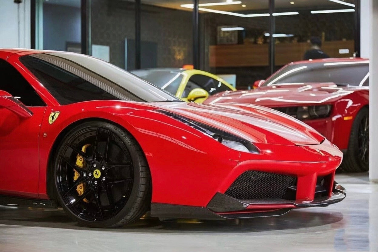 Ferrari 488 Carbon Fiber Front Splitters