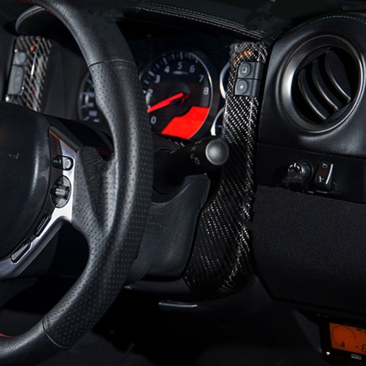 Nissan GT-R R35 Carbon Fiber Dashboard Side Panel Trim Covers