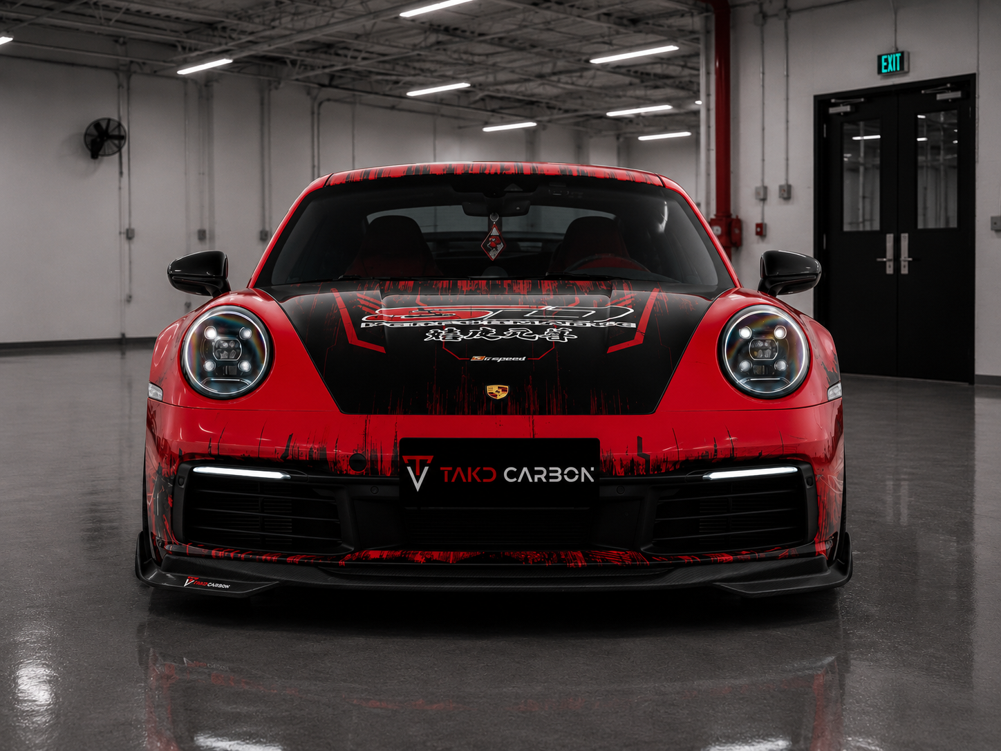Porsche 992 911 Carrera – TAKD Style Pre-Preg Carbon Fiber Front Splitter