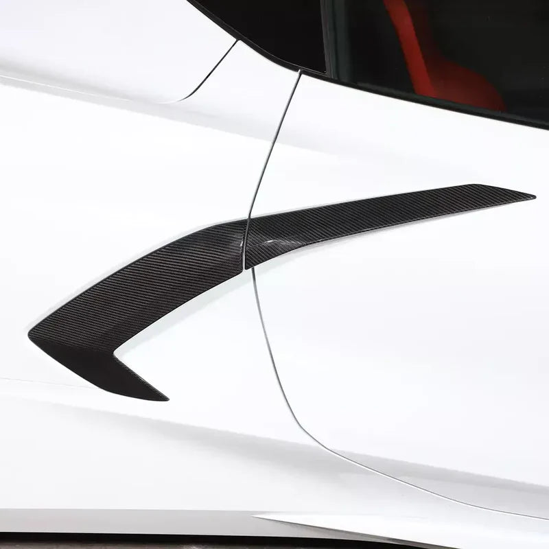 Corvette C8 Carbon Fiber Side Fender Vent Trim Covers