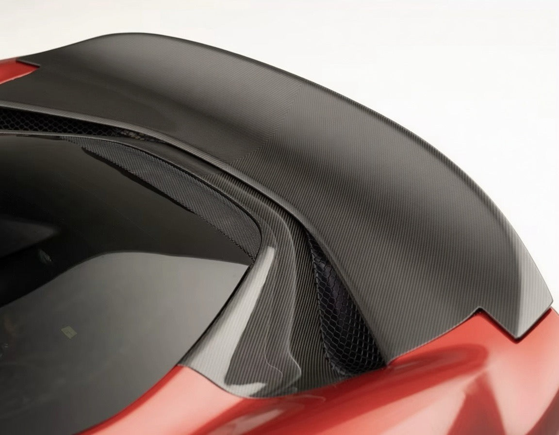 Ferrari 296 GTB NVC Style Carbon Fiber Ducktail Spoiler