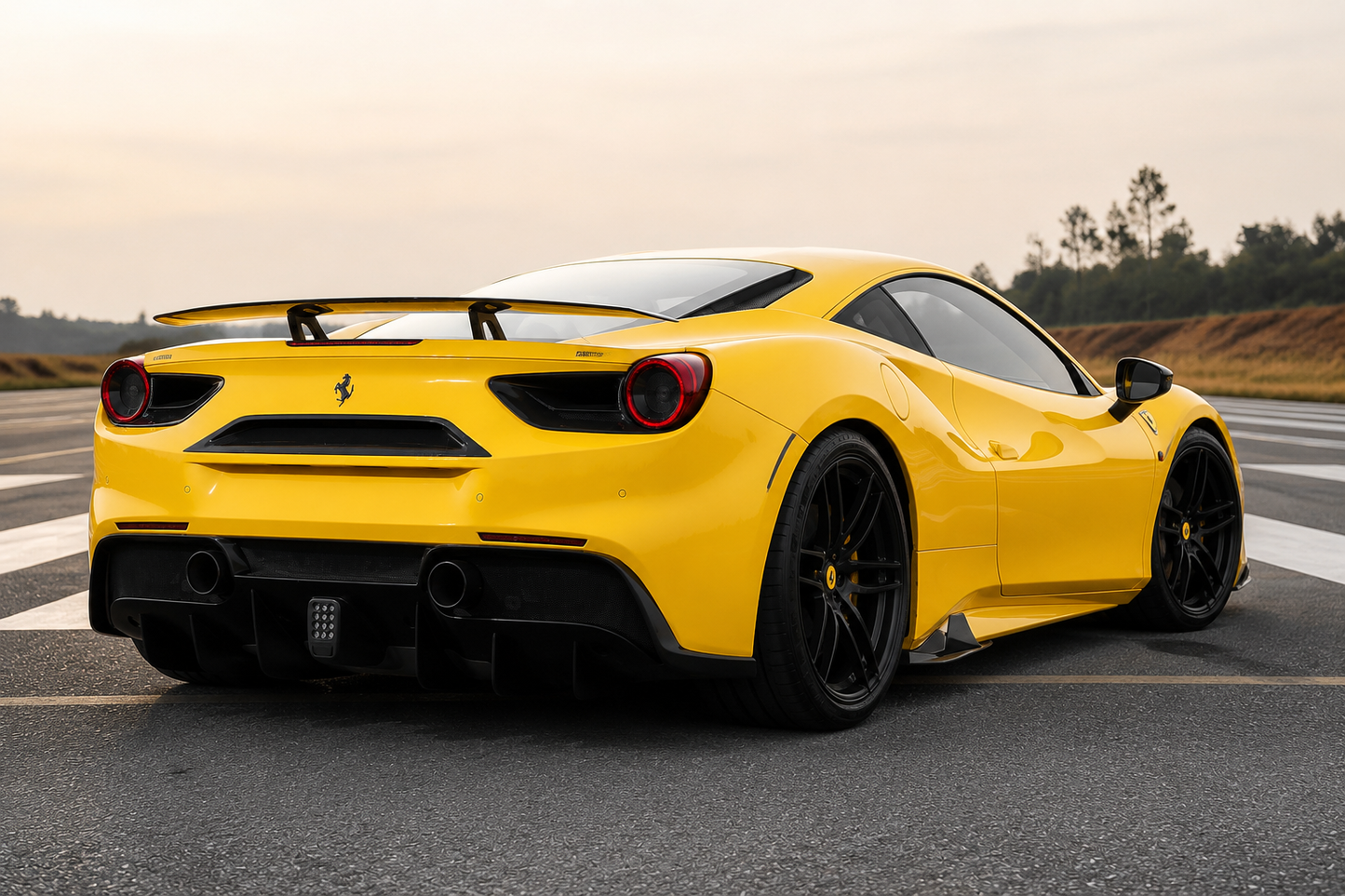Ferrari 488 GTB - Track Inspired Carbon Fiber Rear Wing