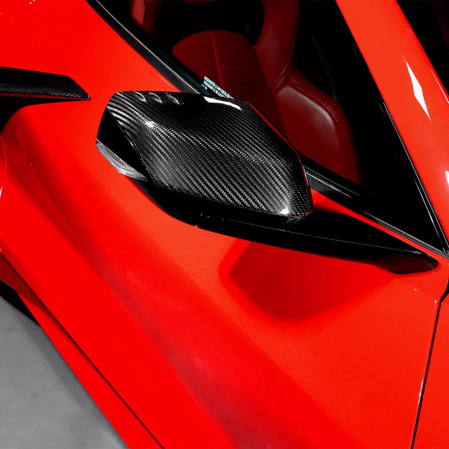 Chevrolet Corvette C7 Dry Carbon Fiber Mirror Cap Covers