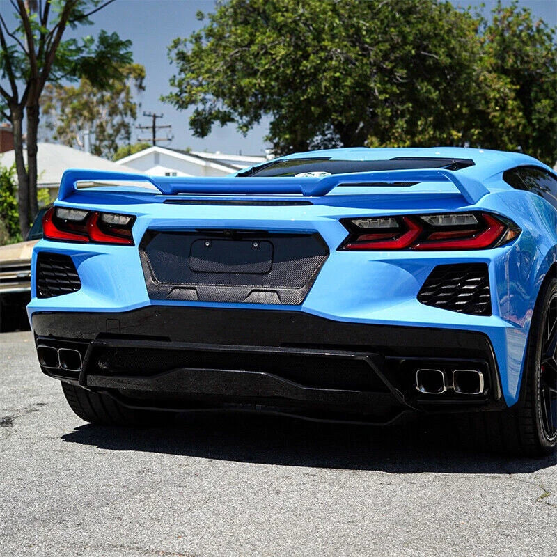 Corvette C8 Carbon Fiber License Plate Frame