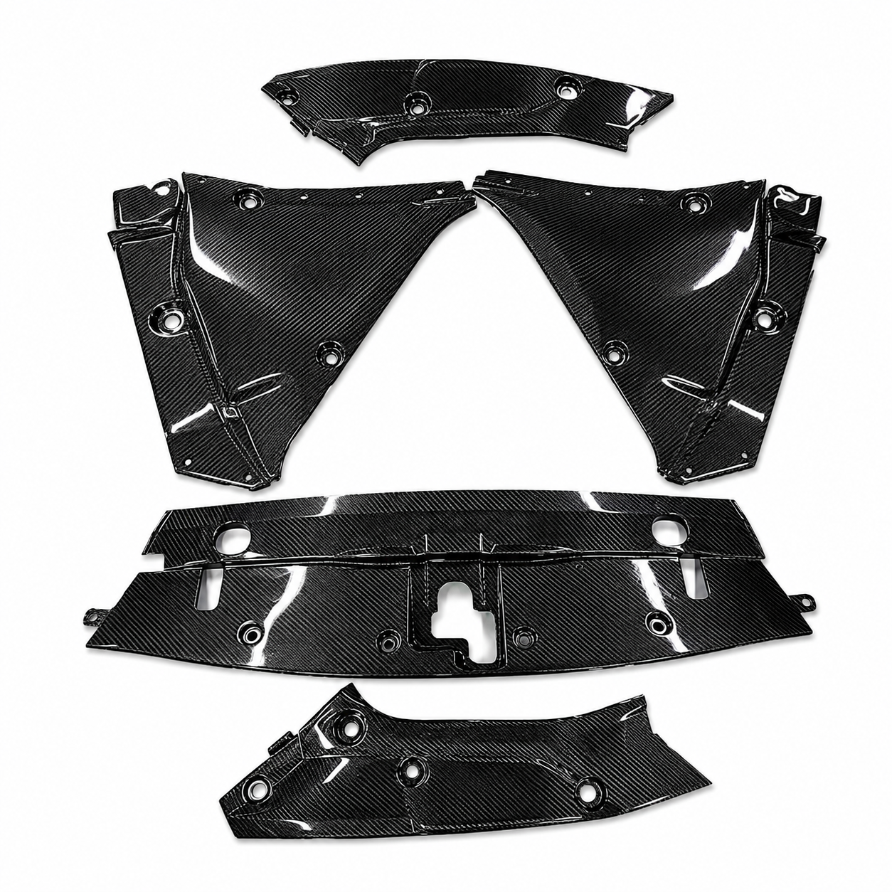 Nissan GT-R R35 Carbon Fiber Engine Cover Set