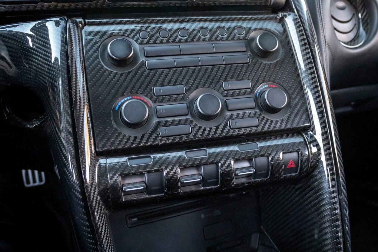 Nissan GT-R R35 Carbon Fiber VDC Switch Panel Cover Kit