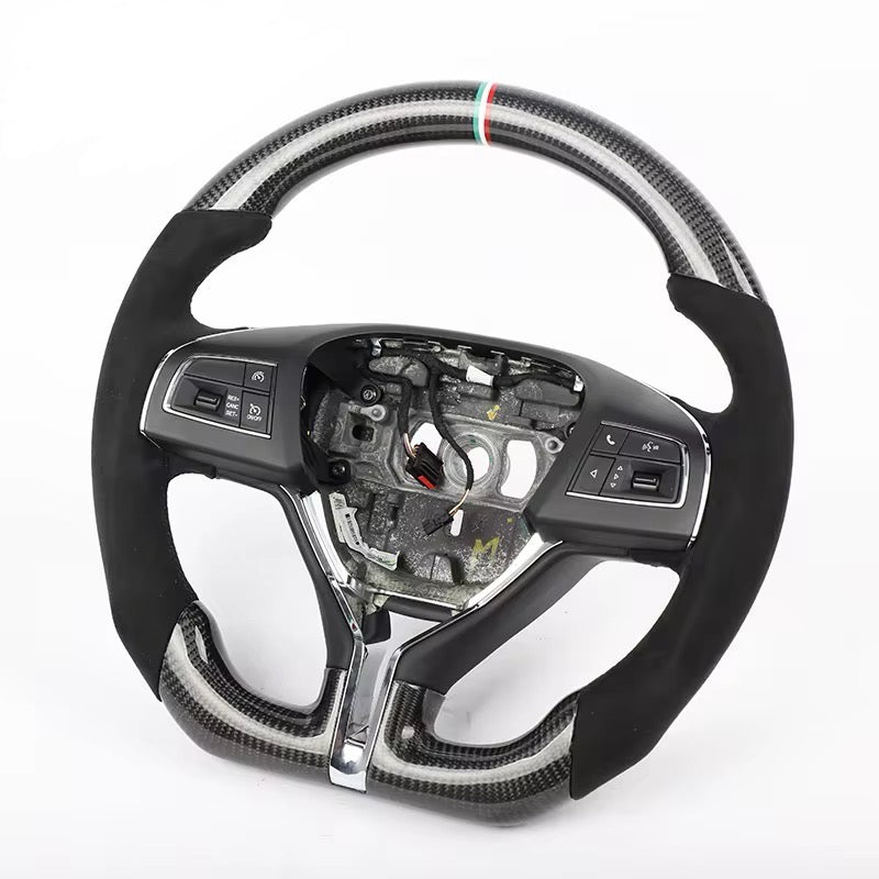 Carbon Fiber & Alcantara Steering Wheel - Maserati Ghibli (2014–2022) - Exotics Carbon Design