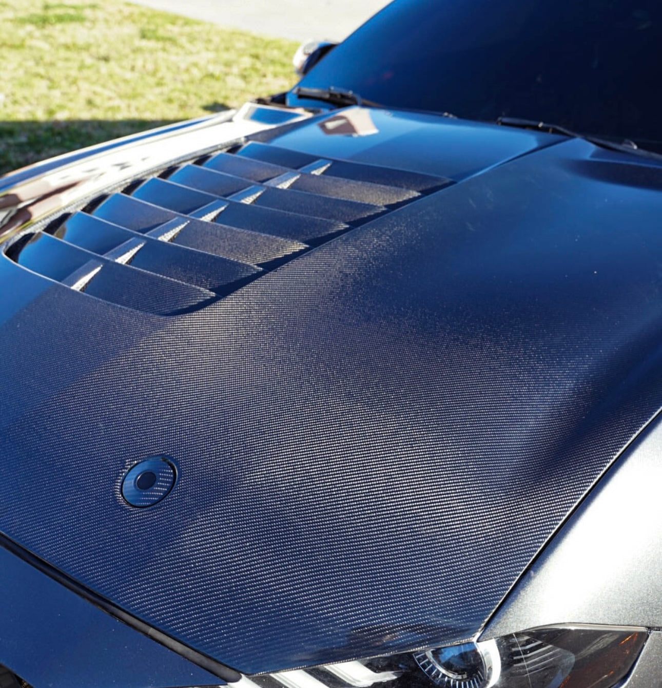 Carbon Fiber Vented Hood - Ford Mustang S550.1/S550.2 (2015–2023) - Exotics Carbon Design
