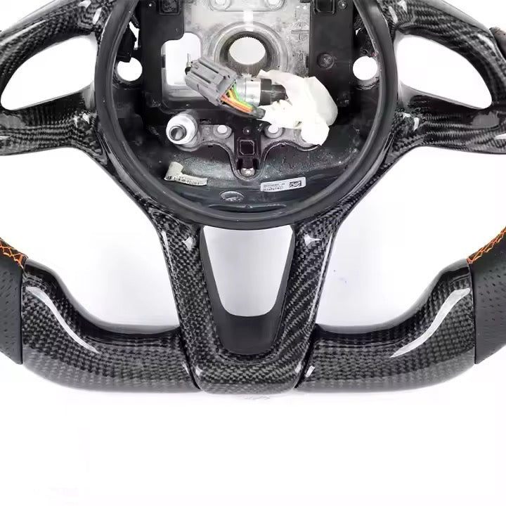 Carbon Fiber & Leather Steering Wheel - McLaren 720S (2017–2023) - Exotics Carbon Design
