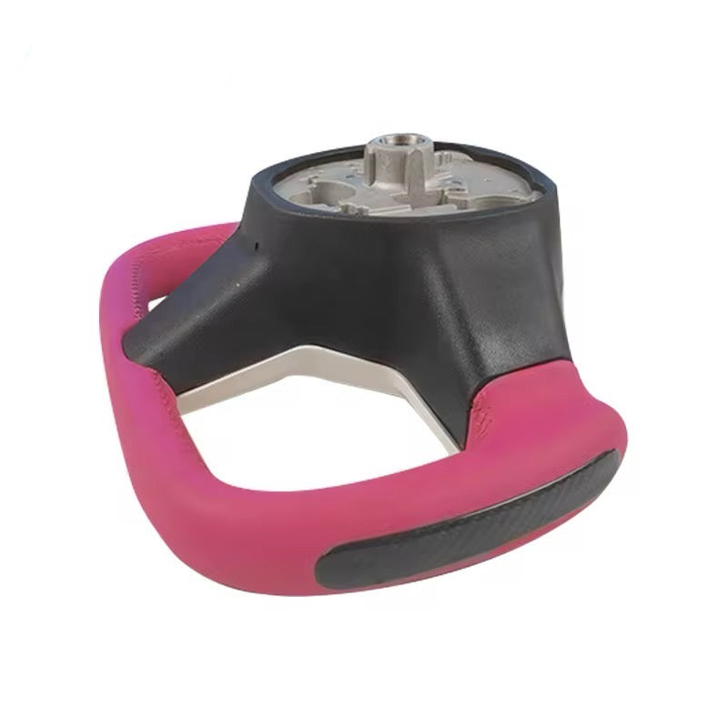 Pink F1-Style Carbon Fiber Steering Wheel – Tesla Model 3/Y 2017-2023 - Exotics Carbon Design