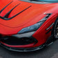 Ferrari F8 Tributo / Spider Forged Carbon Front Engine Air Vent - Exotics Carbon Design