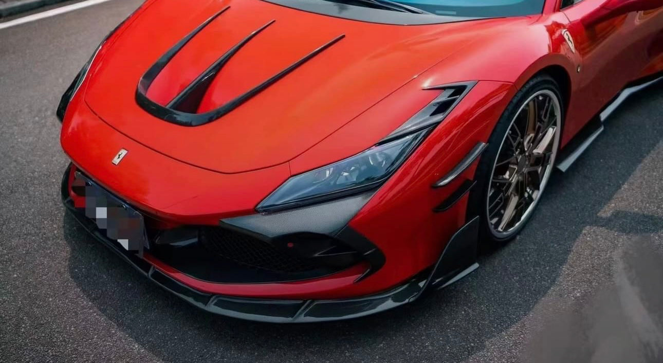 Ferrari F8 Tributo / Spider Forged Carbon Front Engine Air Vent - Exotics Carbon Design