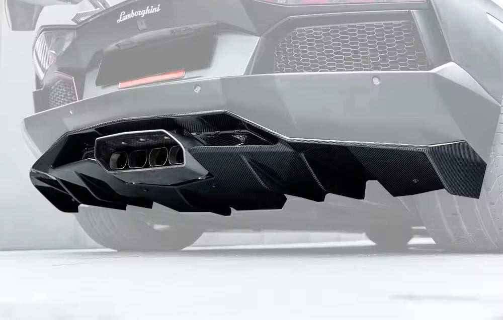 Lamborghini Aventador LP700 - Exotic Design Carbon Fiber Rear Diffuser - Exotics Carbon Design