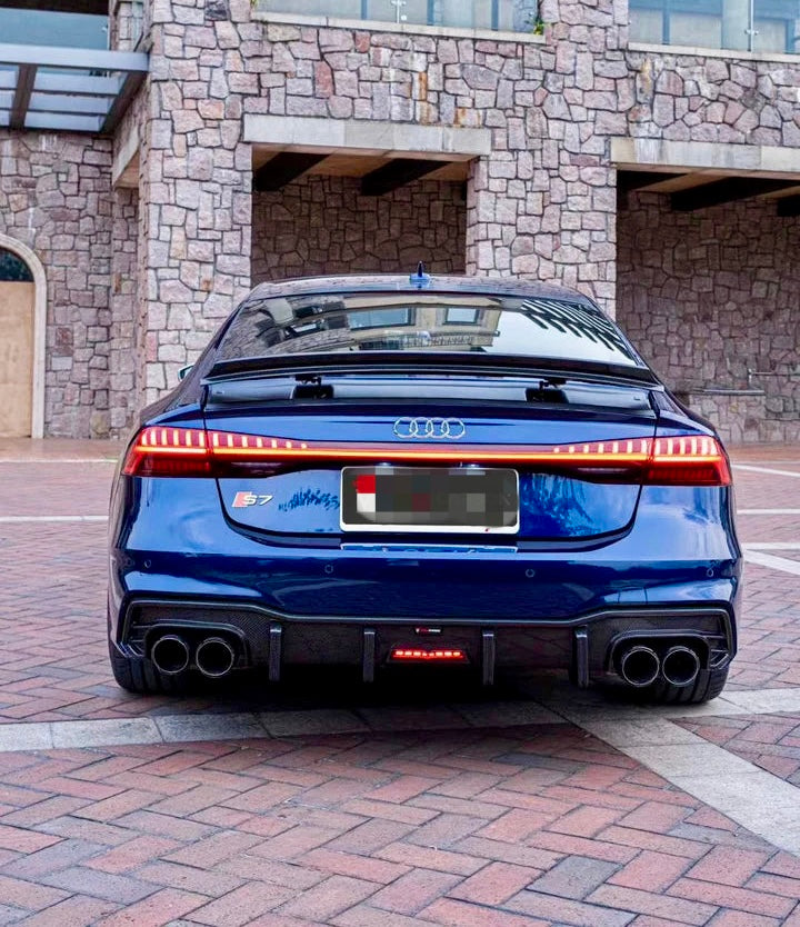 Carbon Fiber Rear Diffuser – Audi A7 / S7 (C8, 2020+) - Exotics Carbon Design