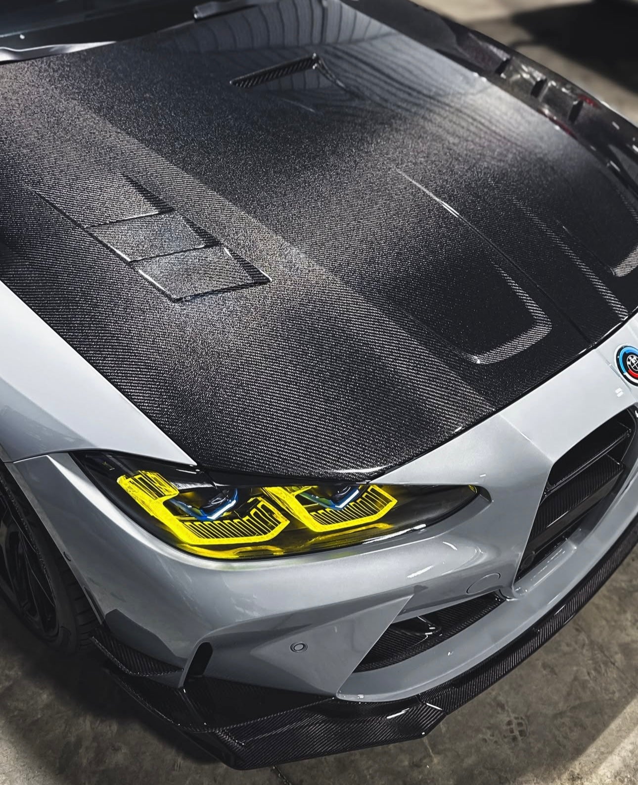 Vented Carbon Fiber Front Hood – BMW M4 G80 (2021–2024) - Exotics Carbon Design