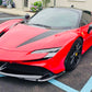 Ferrari SF90 – Carbon Fiber Multi-Piece Front Lip Diffuser Kit - Exotics Carbon Design