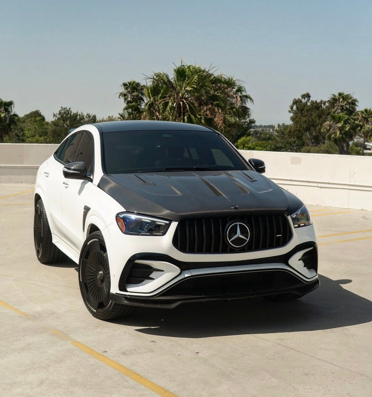 Mercedes-Benz GLE 450/580/53/63 – MSY Style Carbon Fiber Vented Hood - Exotics Carbon Design