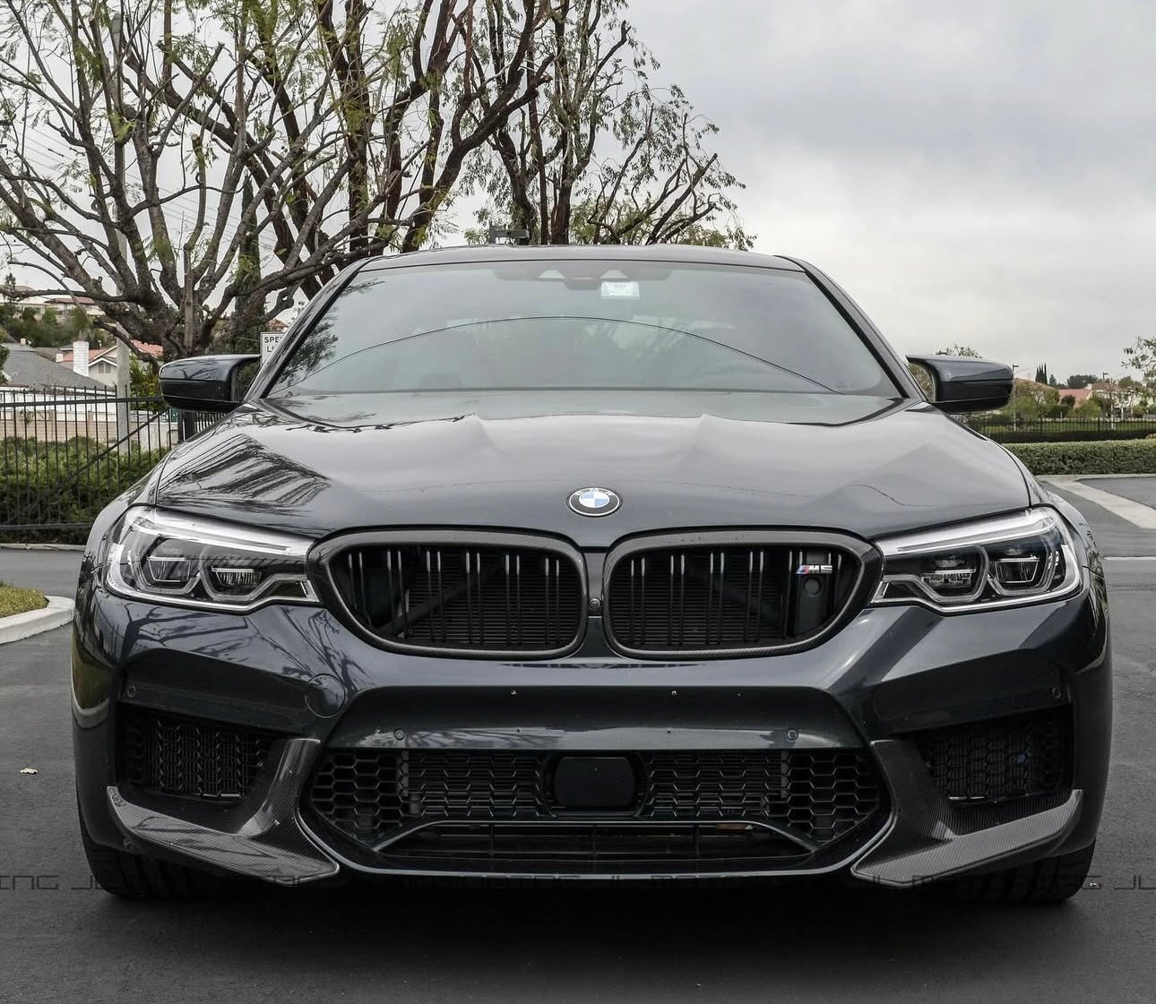 BMW F90 M5 - Carbon Fiber Front Splitters - Exotics Carbon Design
