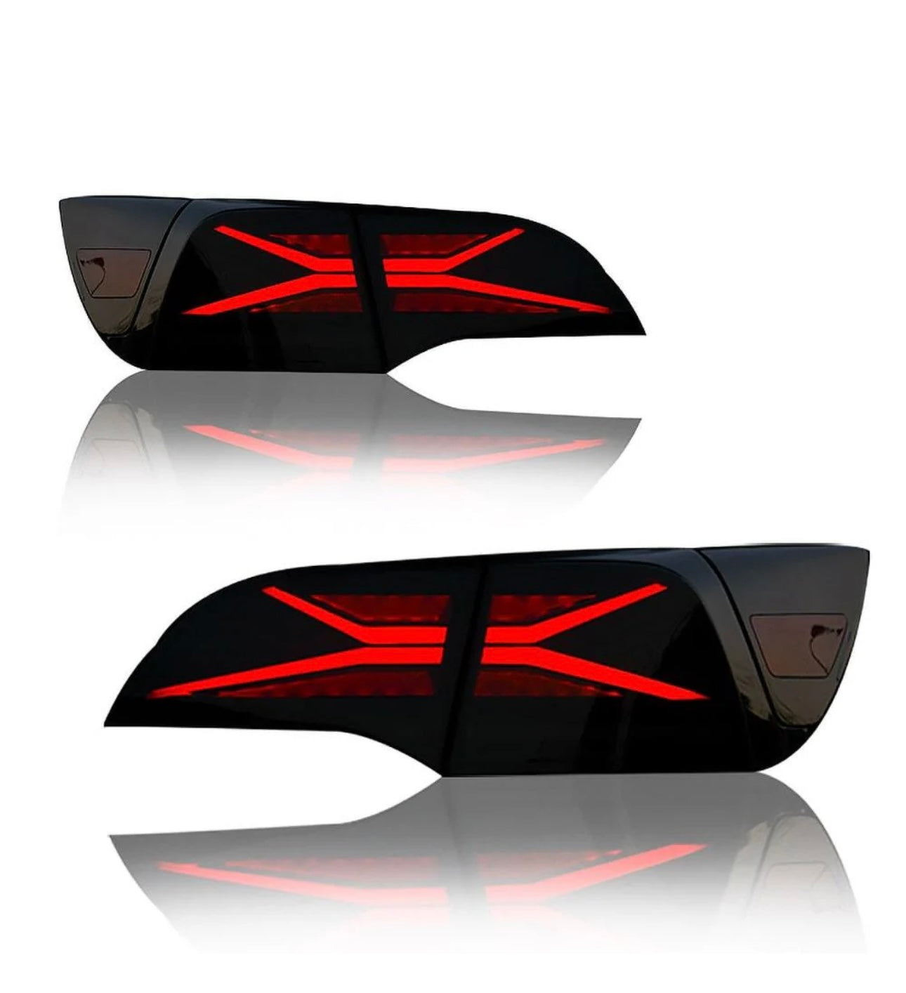X-Shaped Custom LED Taillights – Tesla Model 3 (2017–2023) - Exotics Carbon Design
