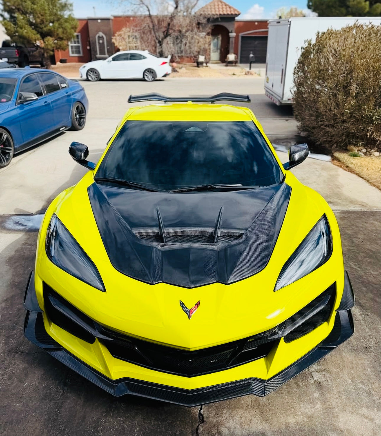 Corvette C8 Z06/ZR1 – Carbon Fiber Front Vented Hood - Exotics Carbon Design