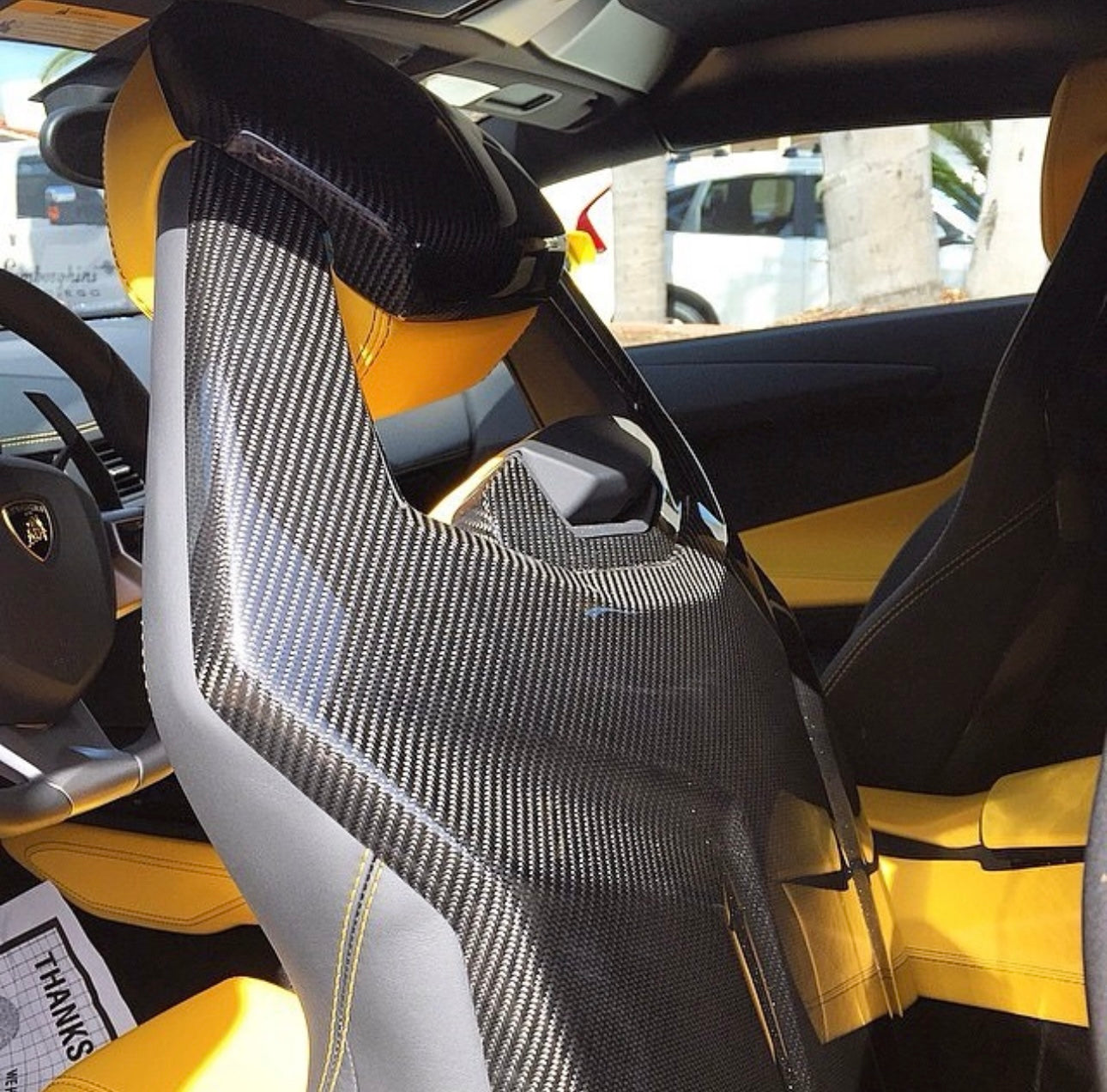Carbon Fiber Rear Seat Protection Panels - Lamborghini Aventador LP700/LP720/LP740 - Exotics Carbon Design
