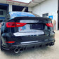 Audi A3/S3 (2013-2016) Sedan - Carbon Fiber Rear Diffuser - Exotics Carbon Design