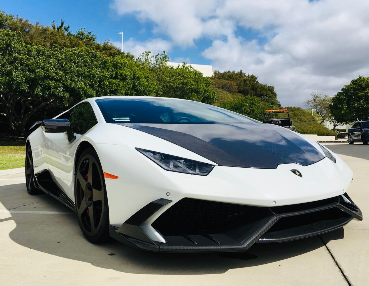 Exotic Design Carbon Fiber Front Lip Diffuser – Lamborghini Huracán LP610-4 (2014-2019) - Exotics Carbon Design