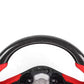 Carbon Fiber & Red Leather Steering Wheel - Toyota GR Supra A90 / A91 (2020–2025) - Exotics Carbon Design