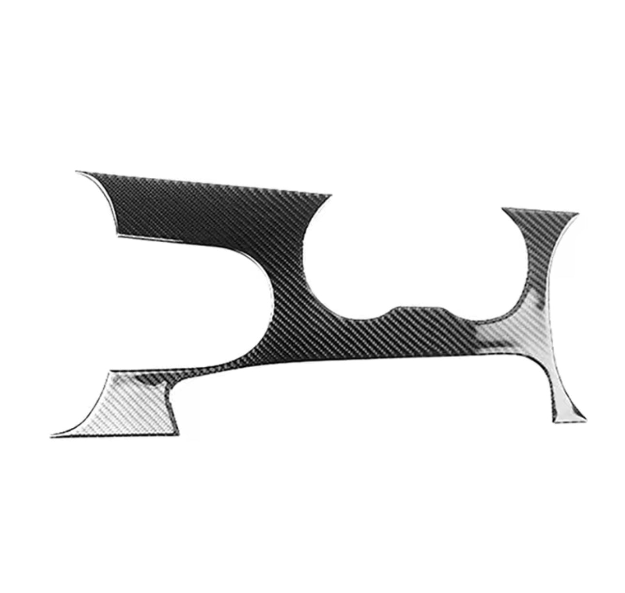 Carbon Fiber Center Console Sticker Overlay - Ford Mustang (2015–2021) - Exotics Carbon Design