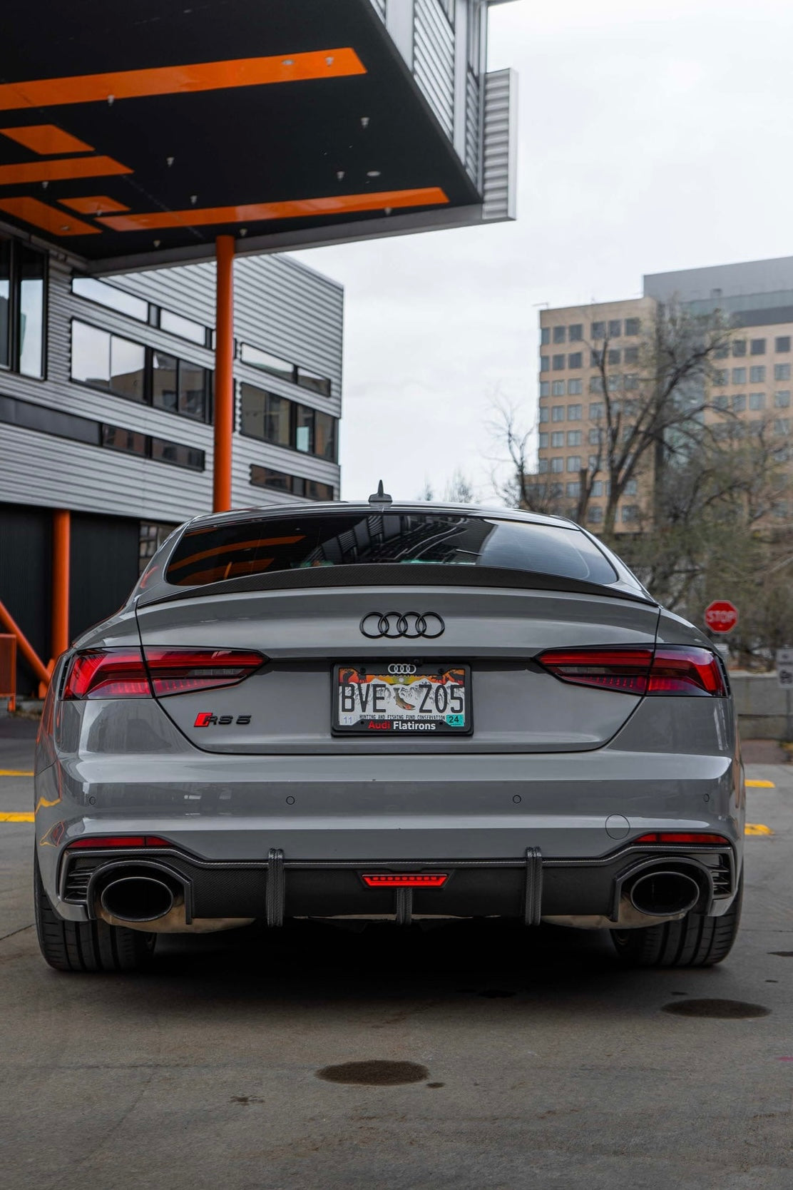 2020+ Audi RS5 – Carbon Fiber Rear Diffuser with LED - Exotics Carbon Design