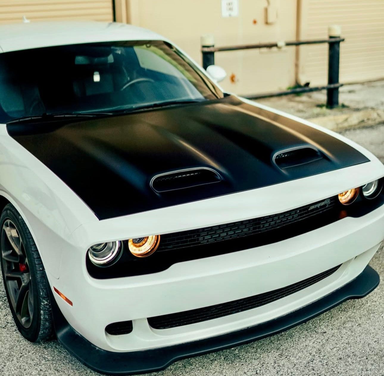 Matte Black Front Hood – Dodge Challenger (2008–2023) - Exotics Carbon Design