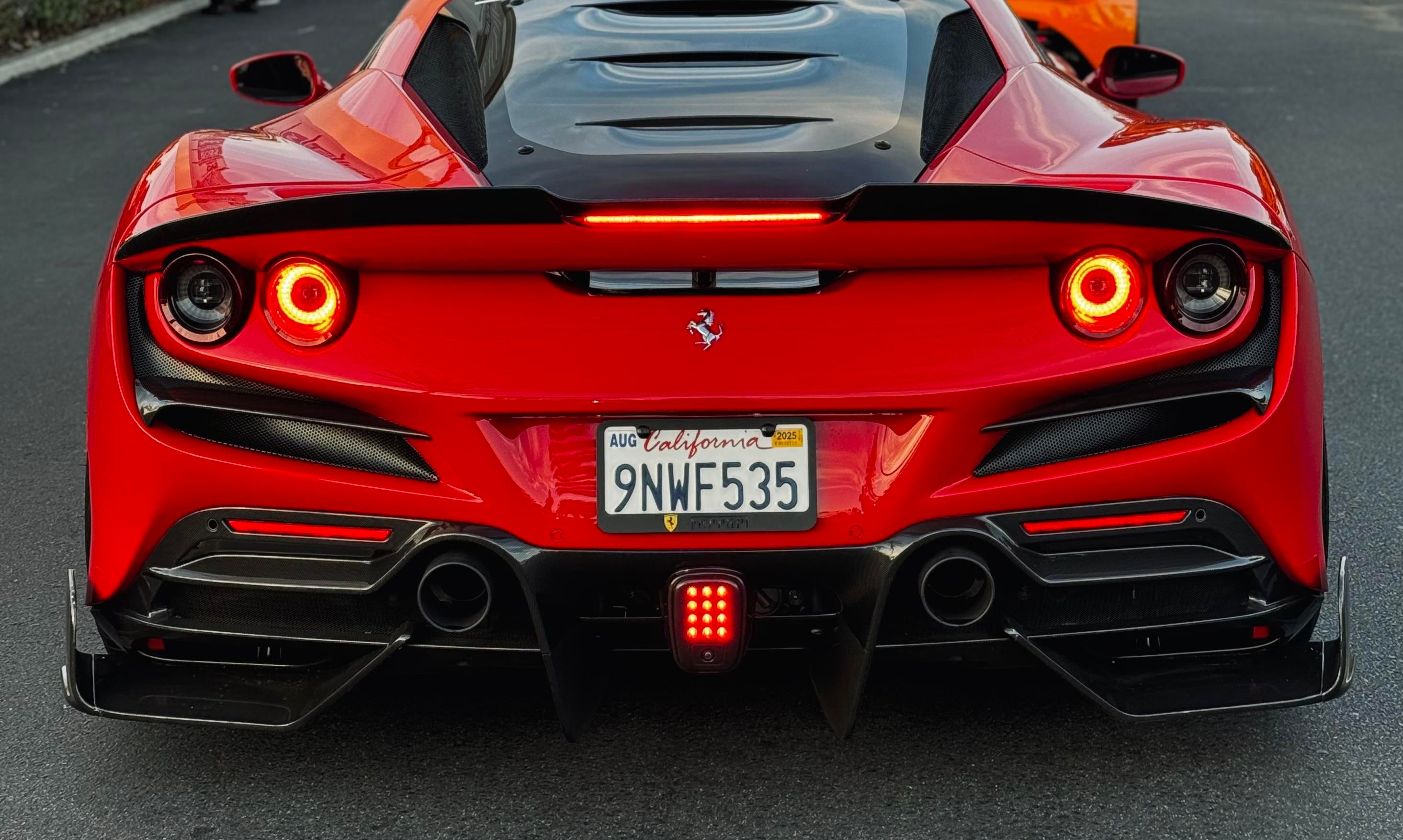 TC Style Carbon Fiber Trunk Spoiler - Ferrari F8 Tributo - Exotics Carbon Design