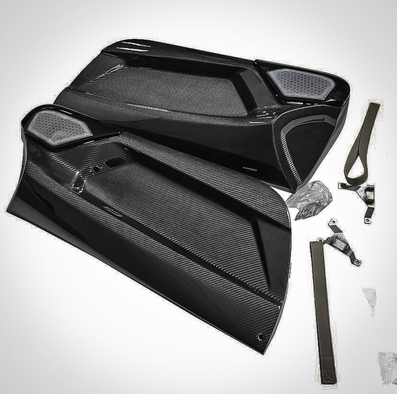 SVJ Style Carbon Fiber Inner Door Panels for Lamborghini Aventador LP700 / LP720 / LP740 - Exotics Carbon Design